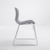 Side silhouette studio shot Edmund Stackable Meeting Chair Singapore| Slim profile visitor chair, clean office interior