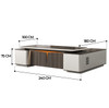 Farhan Executive Boss Desk | Office Desk Singapore | Linear Furnishings