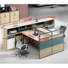 Halvor Wooden Office Table with Cabinet office workstation dimension diagram — Singapore office workstation