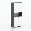 Goldwin Bookshelf Cabinet Black and White Goldwin Bookshelf Cabinet Black and White