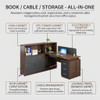 Halvor Wooden Workstation with Storage office workstation detail 1 — wood, wooden, solid wood construction
