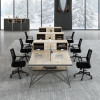 Olenka Modern Office Workstation Singapore - 6 Person Finance Team Workstation