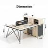 Olenka Modern Office Workstation Singapore - Size Chart Dimensions All Configurations