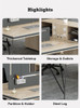 Olenka Modern Office Workstation Singapore - Detail View PVC Edge Banding Hardware