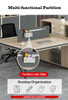 Olenka Modern Office Workstation Singapore - Side View Integrated Cabinet
