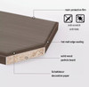 Cornelius Executive Office Desk Singapore — E1-grade board, German Schattdecor decor paper