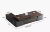 Cornelius Executive Office Desk Singapore in office setting — Linear Furnishings Singapore
