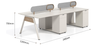 Dominic Office Workstation Four People Seat
