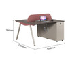 Eric Office Workstation Type A 2/4/6 Pax feature 5 — metal, engineered wood board construction