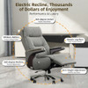 Alvaro Leather Director Chair Singapore Full Scene Office Render Shot | Modern Executive Workspace Display