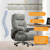 Alvaro Leather Director Chair Singapore Curved Lumbar Ergonomic Diagram | Neck Waist Spine Long Sitting Support