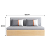 Liam Wood Sofa Bed Fabric Cover Singapore | Fabric | Free Islandwide Delivery