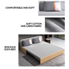 Liam Wood Sofa Bed Fabric Cover | Fabric Sofa Bed Singapore | Linear Furnishings
