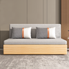 Buy Liam Wood Sofa Bed Fabric Cover Singapore | Fabric Quality Furniture