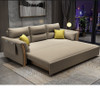 Erica Cotton Linen Fabric Sofa Bed Half open