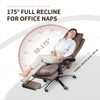 Sigurd Leather Reclining Office Chair Singapore Multi-angle Recline Demo | Ergonomic Rest Posture Introduction