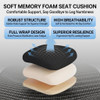 Cushion Layer Cutaway Maël Ergonomic Office Chair with Waist Protection Singapore | foam cushion cross‑section, padding detail, material display