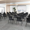 Full meeting room wide shot Zento Foldable Ergonomic Meeting Chair Singapore| Large corporate training room, bulk office seating