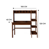 Noa Study Table with Four-layer Storage Scandinavian Style Dimension Image