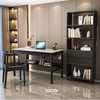 Noa Wooden Study Table with Storage Singapore | engineered wood, wood | Scenario A