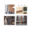 Lumi Round Dining Table Singapore — Natural Solid Wood Grain, Large-Panel Direct-Joining Technique