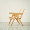 Rhett Wooden Lounge Chair side view 1