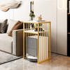 Thyra Carbon Steel Side Table with Storage | Table Singapore | Free Delivery & Assembly