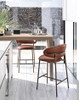 Oleandro Linen Bar Chair detail 1 — linen upholstery