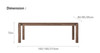 Rakel Solid Wood Office Table Singapore | Solid Wood | Free Islandwide Delivery