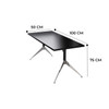 Eskel Wooden Study Table Dimension Image