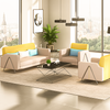 Dahlia Fabric Sofa in Living Room Scenario Image B
