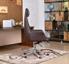 Oskar Leather Executive Chair side view — Linear Furnishings Singapore