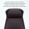 Oskar Leather Executive Chair Singapore Mermaid Shaped Spine Care Backrest | Fatigue Relief Long Hour Work Design