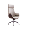Keiko Leather Office Chair leather Singapore ergonomic office chair — SGD 405