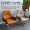 Oskar Ergonomic Office Chair With Custom Leg Singapore | Cat-scratch Resistant Thickened Leather Dual Style Display | Home & Commercial Dual-scene Chair