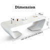 Olav MDF Director Table one-piece moulded detail view Singapore
