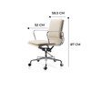 Emiko Leather Office Chair leather Singapore — free delivery & professional installation