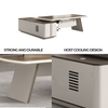 Elkie Director Table Singapore executive office — modesty panel for privacy