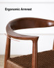 Kennedy Chair Singapore | Steam-Bent Curved Backrest Detail