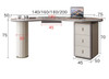 Dagmar Sintered Stone Director Desk Singapore | Sintered Stone | Free Islandwide Delivery