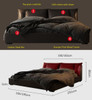Mikko Genuine Leather Bed Singapore | Genuine Leather | Free Islandwide Delivery