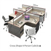 Junko Office Workstation TS 06 dimension diagram — Singapore office workstation