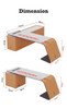 Ambrose study desk dimension chart Singapore — 1.6m 1.8m 2m short long cabinet rock slab desk size guide