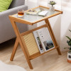 Table Singapore | Maja Z-shape Wooden Glass Side Table | Linear Furnishings