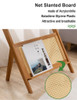 Maja Z-shape Wooden Glass Side Table | Quality Wood Table | Singapore