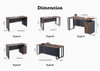 Jung Office Details   Dimensions