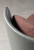 Melton Leather Fabric Sofa Chair detail 2 — modern / contemporary style