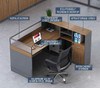 Quentin Modular Workstation office workstation detail 1 — cable management for a tidy desk