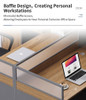 Quentin Modular Workstation office workstation detail 3 — 2, 4 or 6 pax configuration modular layout