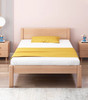 Scott Solid Wood Bed Frame two solid wood slat panels, moisture-proof and heavy-duty load-bearing
